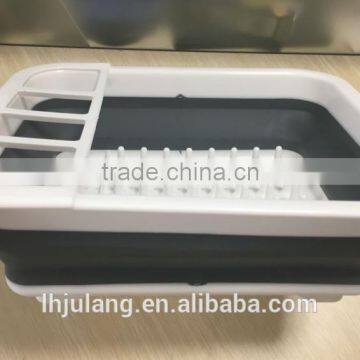 Plastic Collapisble Dish Rack / Plastic Foldable Dish Rack of Kitchen photo-3