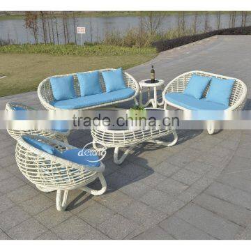 2017 wicker outdoor plastic rattan sofa set garden leisure outdoor sofa set