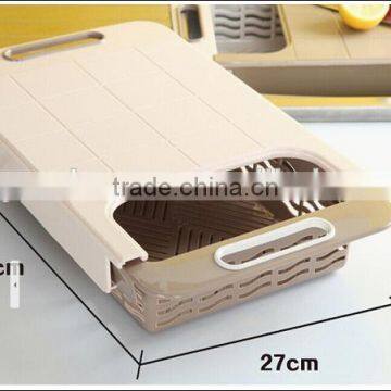 Plastic Drawer Foldable Cutting Board/cutting Board With Tray/cutting Board With Strainer photo-2
