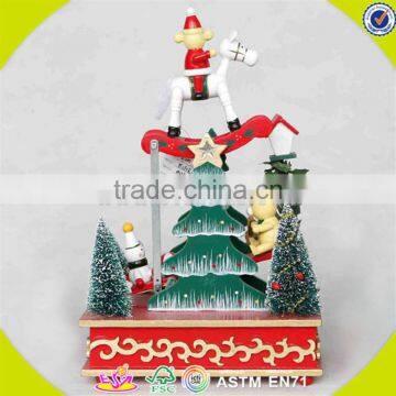 wholesale baby wooden christmas music box popular kids wooden christmas music box wooden christmas music box W07B013B