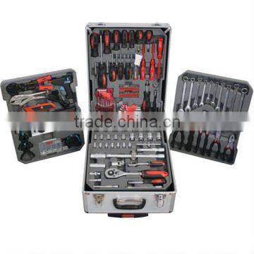 188pcs combination hand tools kit with sliver trolley