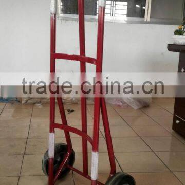 warehouse two wheel single handle equipment industrial hand pull truck tool trolley