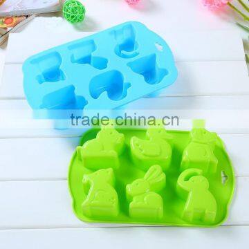 Funny Kitchen Cute Cake Mold Silicone Ice Trays Mini Animals Shape photo-5