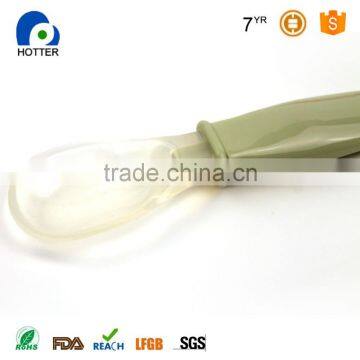 Hot Sell Baby Products Various Color Lovely Design Flexible Silicone Baby Training Spoon photo-6