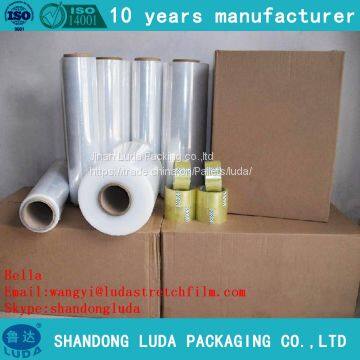 2017 good sales various transparent LLDPE plastic stretch film roll