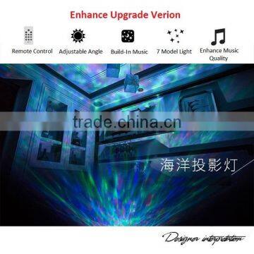 Aurora Master Romantic Relaxing Colorful Ocean Wave Projector With Audio Speaker photo-6