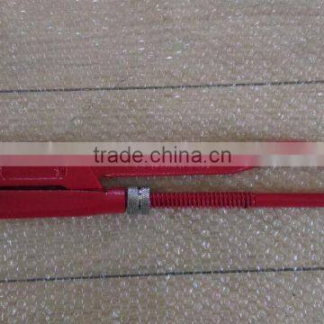 High Quality Chrome Vanadium Steel Adjustable Pipe Wrenches,45 Angle-type Straight Jaws photo-3