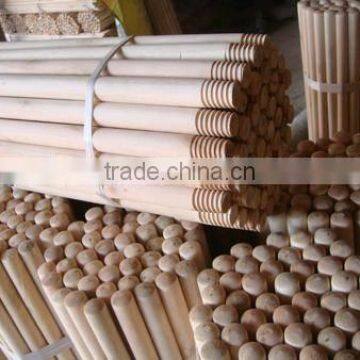 natural wooden broom handle packed by woven bag