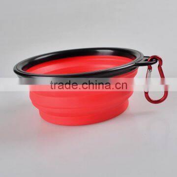 Pet Food Bowl Top Quality Food Grade Silicone Food Water Feeding Foldable Pet Bowl With Carabiner photo-4