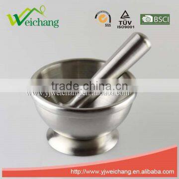 WCJ524 Premium Food safety Stainless Steel Kitchen tools MORTAR PESTLE SET