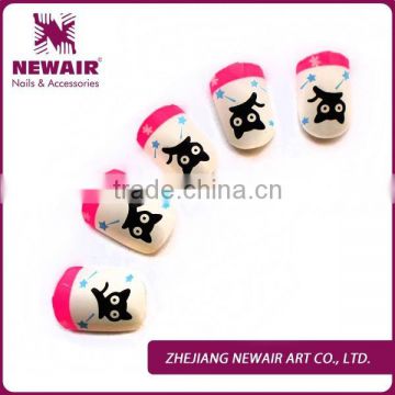 2015 new cute designed kids press on nails