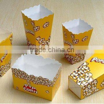 Custom printed disposable hot sale popcorn box