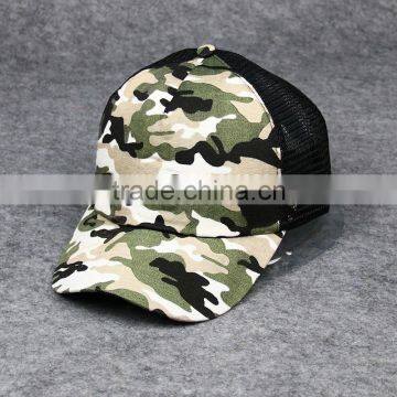 Cool Unisex Baseball Mesh Cap Fashion 6 Panel Camouflage Mesh Trucker Cap photo-3