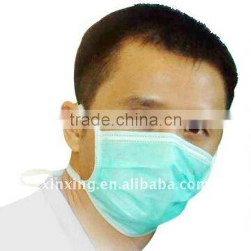 pp non woven surgical face mask 3 plies with ties