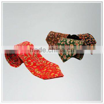 Professional customize top quality digital printing 100% silk tie