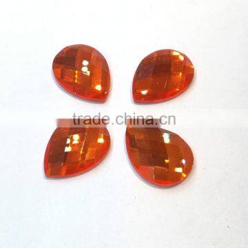 flat back crystal tear drop pendant glass sew on beads for Jewelry Making and garment accessories