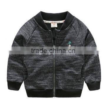 In Stock Embroidery Baseball Jacket Cotton Fashionable Kids Boy Fall Coats photo-3
