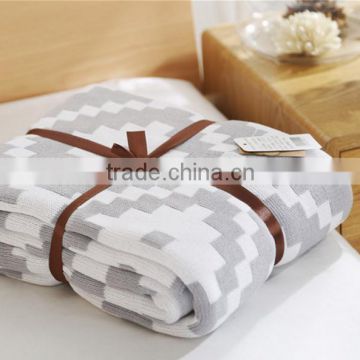 Knitted woolen blankets air conditioning cover blankets