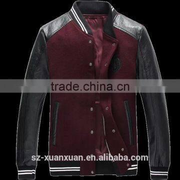Hotting Selling Fashion Varsity Jacket Wholesale Men Woolen Jacket photo-5
