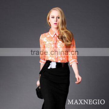 Women Casual Blouse Designs Casual Shirt Office Uniform photo-2