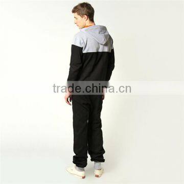 PA0017A Block Hooded Adult 3xl Onesie With Contrast Pocket photo-2