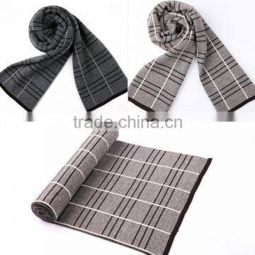 wholesale fashion kni checked scarf for men