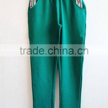 2016 High Quality 100% Cotton Hoodies Sports Suit Sweatshirts With Flower Design For Women Color Green photo-2