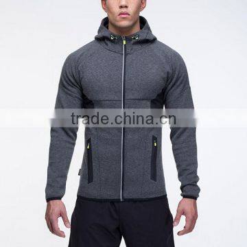 MEN MUSCLE FIT ZIPPER JACKET 2.0 GREY