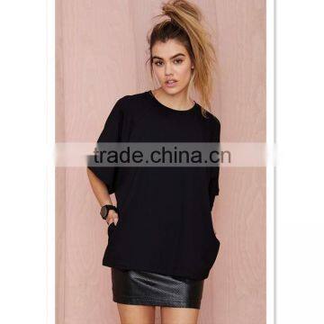 Black oversized design your own t shirt for women