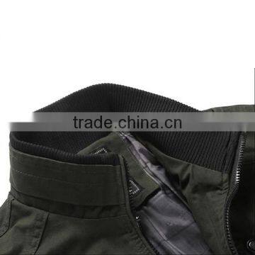 2015 Top Quality Man Army Jacket Green In Spring photo-3