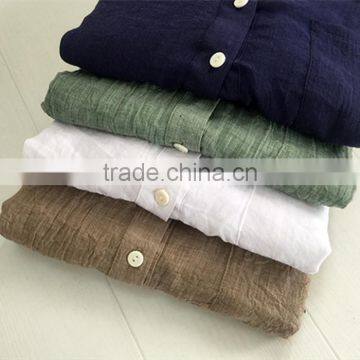 Wholesale Price Summer Sun Protection Linen / Cotton Plain Long Shirts for Women photo-2