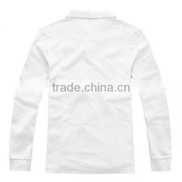 Breathable and Comfortable Men's White Polo Shirts Made of 100% Cotton photo-2