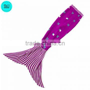 SHIJ Christmas Tree Crochet Mermaid Tail Blanket