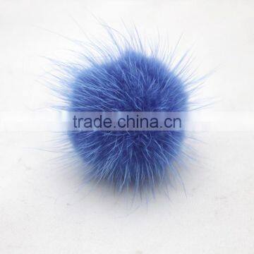 Myfur Wholesale Lovely Design Elegant Real Mink Fur Ball Adjustable Ring photo-3