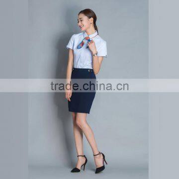 Shop Short Sleeve Blouse Airline Stewardess Uniforms Shirt and Dress photo-2