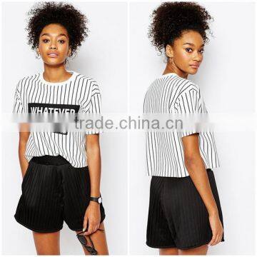 New Design From London Printed Whatever Softetile T-shirt for Young Lady