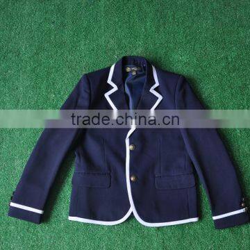 Unisex Primary Navy Blue School Uniform Blazer