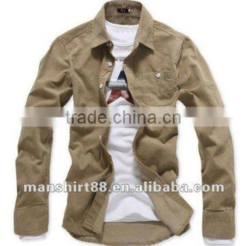 2016 Superbly Multicolor Men Corduroy Casual Shirt photo-2