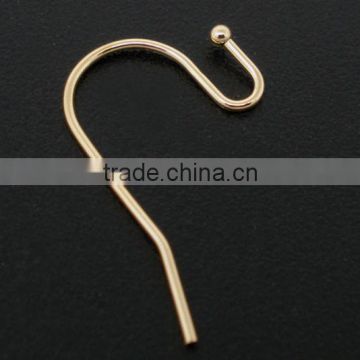 Copper Ear Wire Earring Components Findings Twist Rose Gold 21mm x 12mm