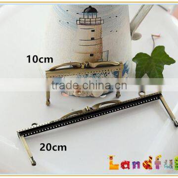 Antique Bronze Kiss Lock Sew In Bag Supplies Purse Frame Handbag Frame photo-5