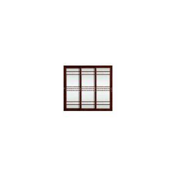 German hardware red sandalwood powder coated aluminum sliding patio doors for commercial