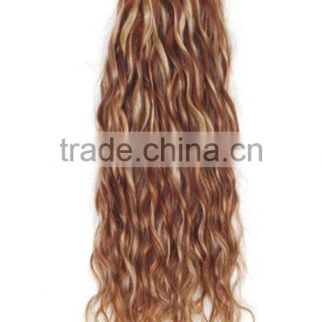 Wholesale hair extension/Loose curl hair weft extensions