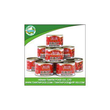 Pork style spicy meat cubes export