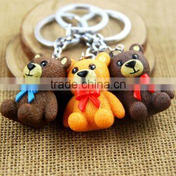 Cosplay Animal Bear Cute Design Cartoon Figure Pendant Keyring Anime Keychain Set Of 3