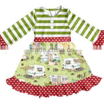 Boya Latest Smocked Children Clothing Wholesale Baby Girl Dresses Clothes Design