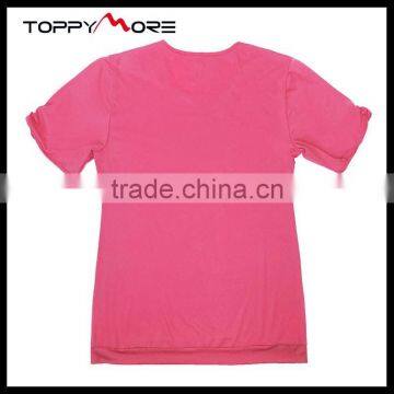 T092-1589R 95% Polyester 7%Elastane Sport Training T Shirt Blank Quick Dry T Shirts photo-2