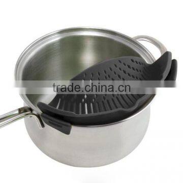 Hot Sale Clip-on Silicone Strainer,Universal Size Fits Most Pans photo-4