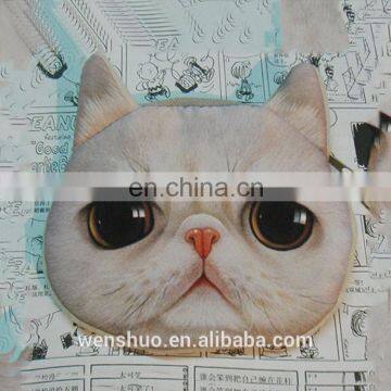 Fashion Cute Cat Face Round Coin Wallets