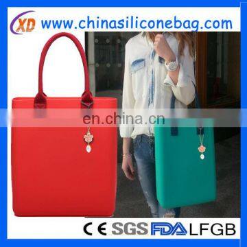 2017New Design Silicone Bag for Ladies/silicone Handbag for Ladies Waterproof Silicone Bag