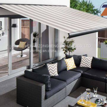 2017 newest full cassette retractable awning with motor